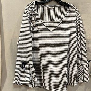 Navy and white stripes